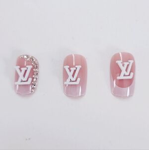 Luxury Nail Charms White